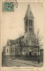 Carte postale ancienne La Nouvelle Eglise
                                                                     à Saint-Ouen-sur-Seine
                                