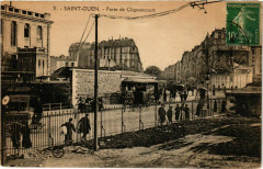 Carte postale ancienne Porte de Clignancourt
                                                                     à Paris 18e
                                