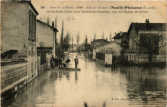 Neuilly-Plaisance Rue de Chanzy Crue de la Marne 1910 à Neuilly-Plaisance