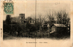 Carte postale ancienne Ile Saint-Ouen - La Tour à Mahu
                                                                     à Saint-Ouen-sur-Seine
                                