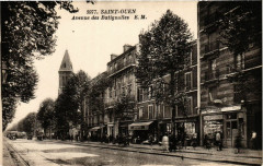 Carte postale ancienne Avenue des Batignolles
                                                                     à Saint-Ouen-sur-Seine
                                