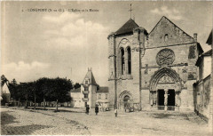 Longpont - L'Eglise et le Mairie