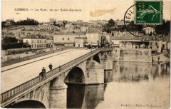 Corbeil - Le Pont - vu sur Saint-Germain -
													91 Essonne
												
