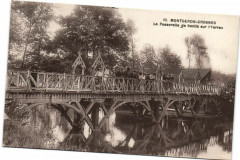 Montgeron Crosnes-La Passerelle de Senlis sur l'Yerres à Montgeron