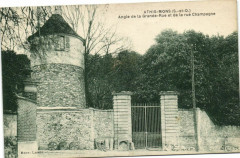 Athis Mons-Angle de la Grande-Rue et de la rue Champagne à Athis-Mons