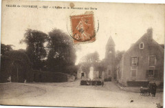 Vallee de Chevreuse-L'Eglise et le Monument aux Morts -
													91 Essonne
												