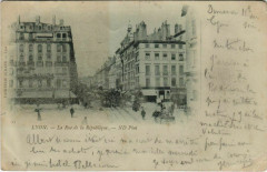 Lyon La Rue de la République à Lyon