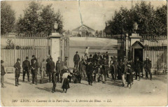 Lyon- Casernes de la Part Dieu, Arrivee des Bleus France à Lyon