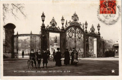 Lyon- Entree du Parc de la Tete d'Or France à Lyon