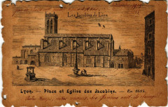 Lyon Place et Eglise des Jacobins à Lyon