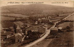 Avenas Route de Belleville et vue générale