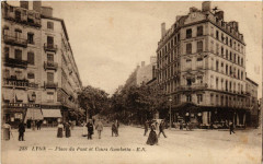 Lyon Place du Pont et Cours Gambetta à Lyon
