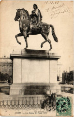 Lyon La Statue de Louis Xiv à Lyon