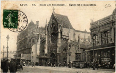Lyon-Place des Cordeliers Eglise St-Bonaventure à Lyon