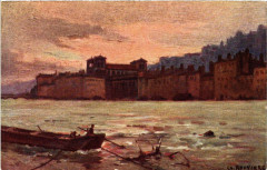 Lyon Ancien-Crue de la Saone à Lyon