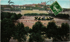 Carte postale ancienne Ed. Aqua 3 Lyon La Place Bellecour
                                                                     à Lyon
                                