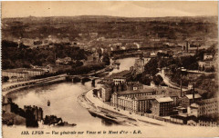 Lyon Vue générale sur Vaise et le Mont-d'Or à Lyon