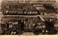 Lyon Vue générale prise de Fourviére à Lyon