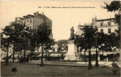 Lyon Statue de Jacquard Place de la Croix Rousse à Lyon