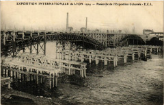 Lyon Passerelle de l'Exposition Coloniale à Lyon