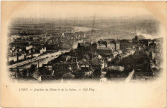 Lyon Jonction du Rhone & de la Saone à Lyon