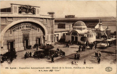Lyon Entrée de la Soierie Pavillon du Progres à Lyon