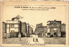 Lyon Ancien Pont Morand vu des Broteaux à Lyon