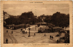 Lyon-Place Carnot vue de la Gare de Perrache à Lyon
