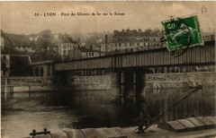 Lyon-Pont du Chemin de Fer sur la Saone à Lyon