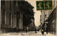 Lyon-Ecole de Commerce et rue de la Charite à Lyon