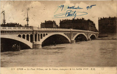Lyon Le Pont Wilson sur le Rhone à Lyon