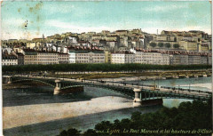 Lyon Le Pont Morand et les hateurs de St-Clair à Lyon