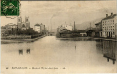 Rive de Gier- Bassin et Eglise Saint Jean à Rive-de-Gier