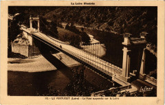 Le Pertuiset- Le Pont suspendu sur la Loire