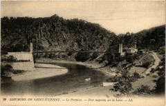 Le Pertuiset- Pont suspendu sur la Loire