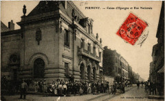 Firminy - Caisse d'Epargne et Rue Nationale à Firminy