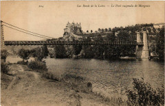 Les Bords de la Loire - Le Pont suspendu de Margeaix