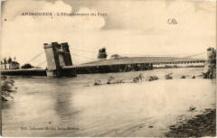 Andrezieux - L'Effondrement du Pont -
													42 Loire
												