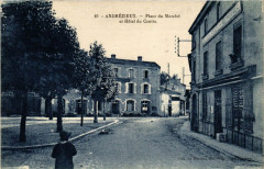 Andrezieux - Place du Marché et Hotel du Centre -
													42 Loire
												