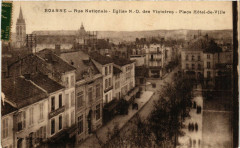Roanne Rue Nationale-Eglise Notre Dame des Victoires à Roanne
