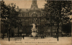 Roanne Hotel de Ville et Monument du Centenaire à Roanne
