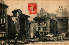 Saint-Etienne La Place du Peuple en 1850