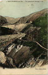 Saint-Etienne sans Eau Vue générale du Barrage a sec