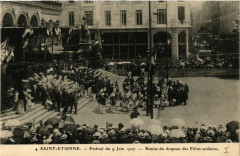 Saint-Etienne Festival 1907 Remise du drapeau es Fifres scolaires