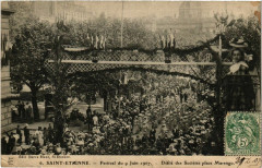 Saint-Etienne Festival 1907 Defile des Societes place Marengo -
													42 Loire
												