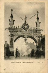 Saint-Etienne Arc de Triomphe 12 janvier 1902