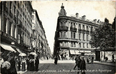 Saint-Etienne La place Dorian et la Rue de la Republique