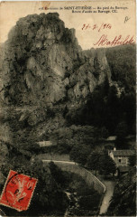 Environs de Saint-Etienne Au ped du barrage Route d'acces au Barrage