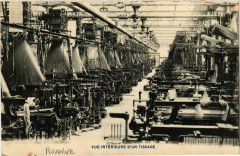 Roanne - Vue Interieure d'un Tissage France à Roanne
