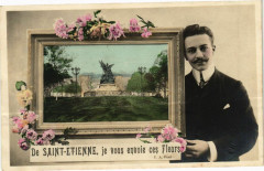 De Saint-Etienne je vous envoie ces Fleurs